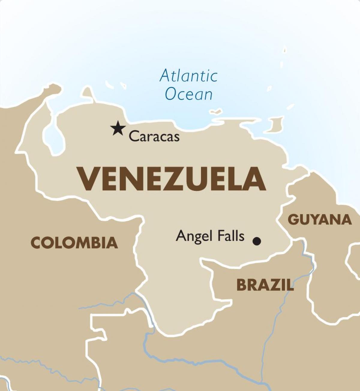venezuela hovedstad kart