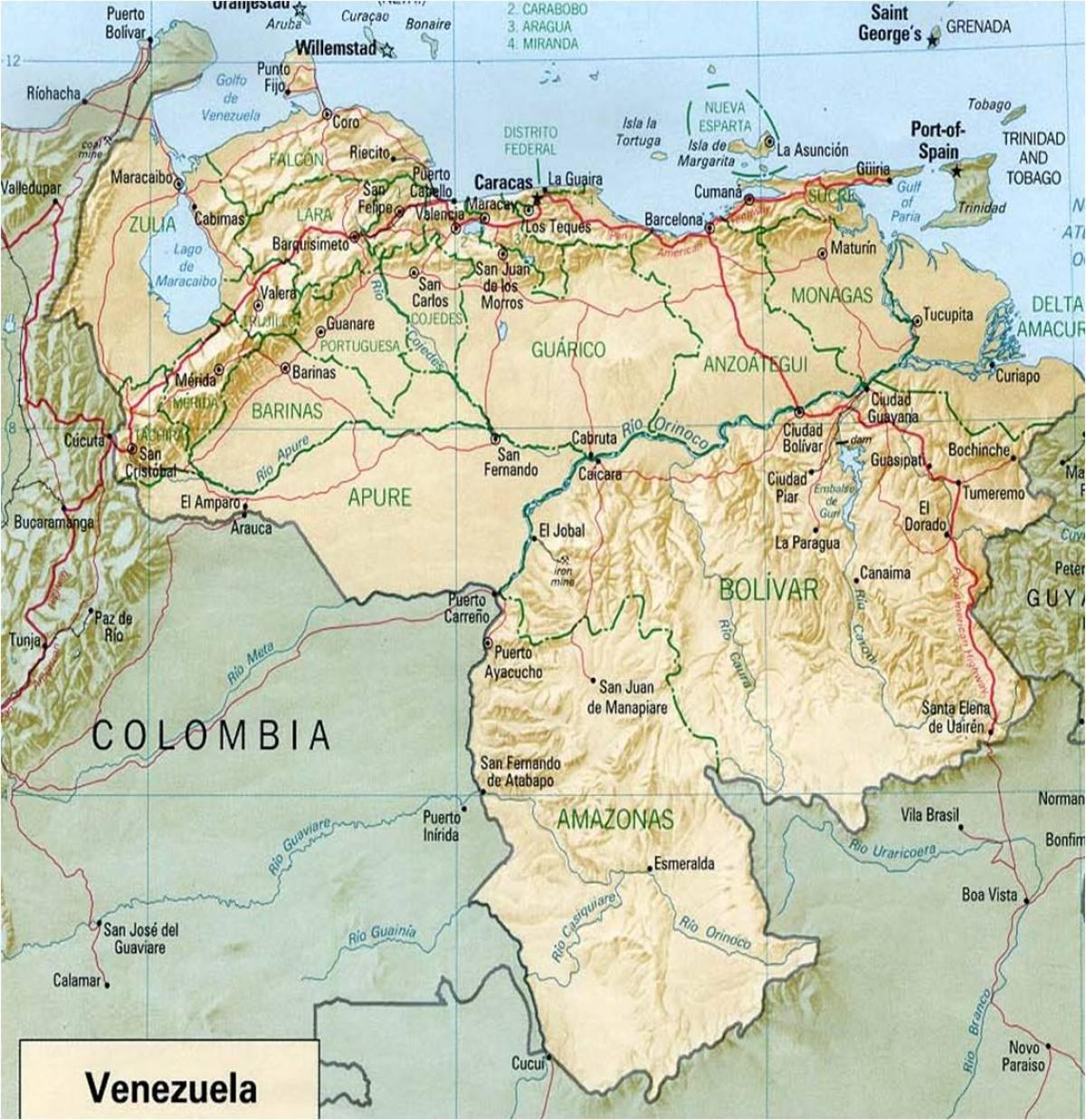 kart over venezuela river